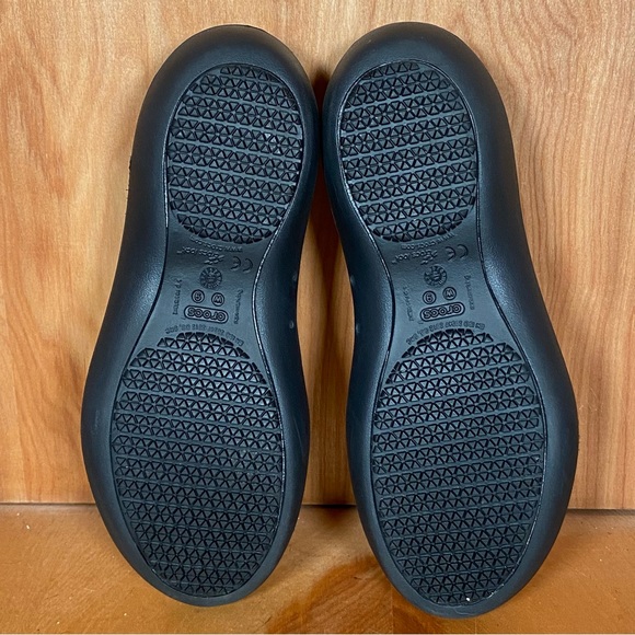 Womens 9 Crocs At Work Flats Black SEF1429 - Picture 7 of 8